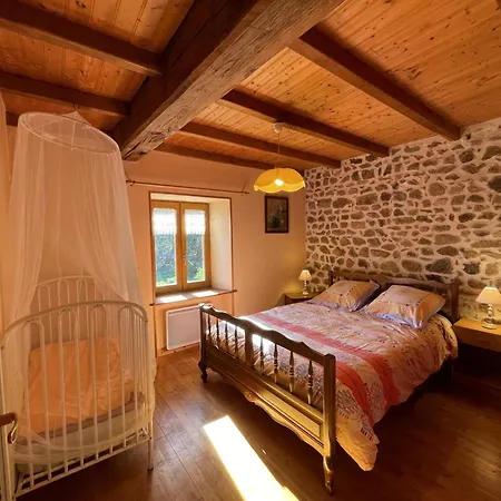 Maison Rustique Avec Cheminee, Jardin Et Animaux Admis A - Fr-1-489-184 Prázdninový dům Laprugne